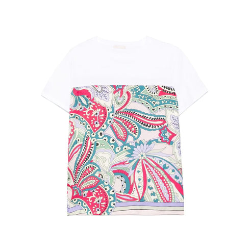 Liu Jo T-shirt T-shirt Donna inserto multicolore XS P25 - LIU.JOWA5155J6308 - M9556 - XS - Francavilla Moda